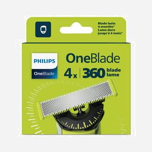 Lame de remplacement Philips OneBlade QP440/50 360 pour OneBlade Series - Quantité 4 - Miniature 2