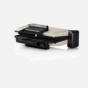 Bosch TCG3302 Gril de Contact 2000W Aluminium, Surface de Cuisson 310x220mm Vitrocéramique, Thermostat, 180°, Plaques Amovibles, Garantie 1 an - Miniature 3