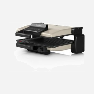 Bosch TCG3302 Gril de Contact 2000W Aluminium, Surface de Cuisson 310x220mm Vitrocéramique, Thermostat, 180°, Plaques Amovibles, Garantie 1 an - Miniature 5