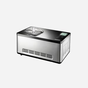 Unold 48845 Sorbetière à Compression 2L, Bol Inox, Écran LCD, Minuterie 60min, Puissance 180W, Préparation Glace, Sorbet, Yaourt, Noir/Inox - Miniature 1