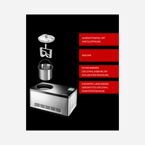 Unold 48845 Sorbetière à Compression 2L, Bol Inox, Écran LCD, Minuterie 60min, Puissance 180W, Préparation Glace, Sorbet, Yaourt, Noir/Inox - Miniature 4