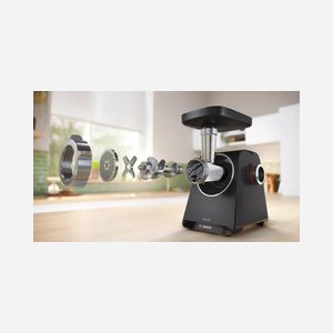 Hachoir Bosch Serie 4 MFWS440B 1900W Noir/Argent Débit 2.5kg/min 2 Vitesses Fonction Inversion Corps en Plastique 220-240V Pieds Antidérapants - Miniature 2