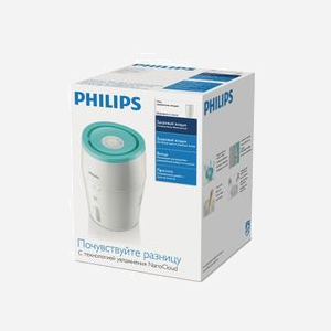 Philips HU4801/01 Humidificateur d'Air 2L, 25m², 26dB, Vapeur, 2 vitesses, 200ml/h, Mode Veille, Filtre Démontable, Vert Clair - Miniature 3