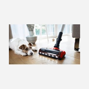 Bosch BBS711ANM Aspirateur Balai Sans Sac 0.3L 18V 3Ah Autonomie 40min Tube Flexible LED Noir/Rouge/Acier Brosses Sol/Tapis - Miniature 2
