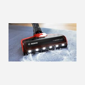 Bosch BBS711ANM Aspirateur Balai Sans Sac 0.3L 18V 3Ah Autonomie 40min Tube Flexible LED Noir/Rouge/Acier Brosses Sol/Tapis - Miniature 3
