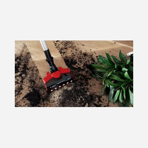 Bosch BBS711ANM Aspirateur Balai Sans Sac 0.3L 18V 3Ah Autonomie 40min Tube Flexible LED Noir/Rouge/Acier Brosses Sol/Tapis - Miniature 4