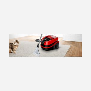 Bosch Serie 4 BWD421PET Aspirateur Cylindrique 2100W Sec & Humide 5L, HEPA, 85dB, Rayon 12m, Tube Télescopique, Noir/Rouge - Miniature 5