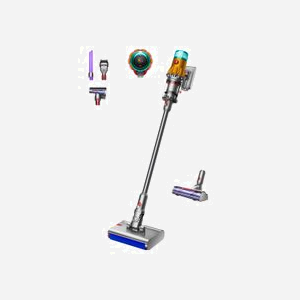 Dyson V12 Submarine - Aspirateur Balai 3-en-1 Sans Sac 0.35L Nickel/Jaune - Batterie Li-Ion 60min - HEPA - Cyclonique - 140 AW