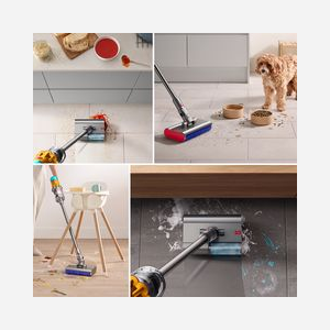 Dyson V12 Submarine - Aspirateur Balai 3-en-1 Sans Sac 0.35L Nickel/Jaune - Batterie Li-Ion 60min - HEPA - Cyclonique - 140 AW - Miniature 3