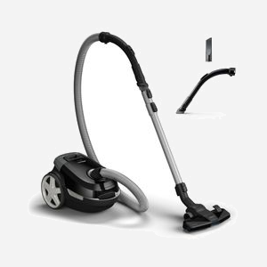 Philips Aspirateur Traineau XD3112/09 : 900W, Sac 3L, Filtre HEPA, Tube Télescopique Métal, Brosse TriActive, Niveau Sonore 79dB, Rayon 9m