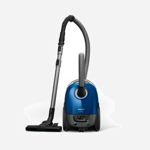 Aspirateur Traîneau Philips Série 3000 XD3110/09, 900W, Sac 3L, Filtre HEPA, Tube Télescopique Métal, Rayon 9m, Niveau Sonore 79dB, Bleu Royal - Miniature 2