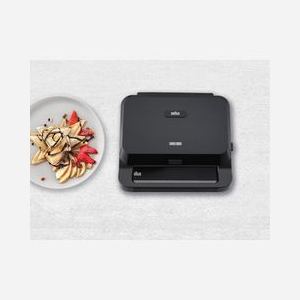 Braun Snack Maker 5 SM5000 - Appareil à gaufres et croque-monsieur, noir, 800W, 270x130mm, plaques amovibles, thermostat, anti-adhésif, 220-240V - Miniature 5