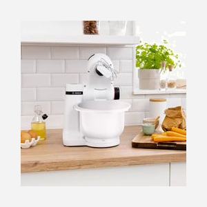 Robot de cuisine Bosch Serie 2 MUMS2AW00 Blanc 700W Bol 3.8L, 4 vitesses, Fonction Impulsion, Rotation Planétaire, Câble 1.1m, Sécurité Intégrée - Miniature 4