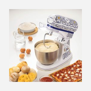 Ariete 1588/0C Robot pétrin-mixeur 1200 W bol acier inoxydable 5 L fonctions pétrissage/mélange 220-240 V 50/60 Hz blanc/bleu clair - Miniature 5