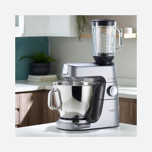 Robot de Cuisine Kenwood Titanium Chef Baker XL KVL85.124SI 1200W, Bol 7L Inox, 10 Vitesses, Ecran, Minuteur, Fonctions Pétrin/Mélange, Blender 1.6L - Miniature 4