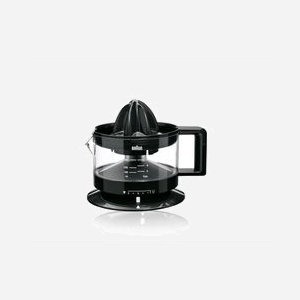 Braun CJ3000BK Presse-Agrumes Électrique Noir 20W, Bol 0.35L, Sélecteur de Pulpe, Composants Lavables au Lave-Vaisselle, Rangement Câble - Miniature 1