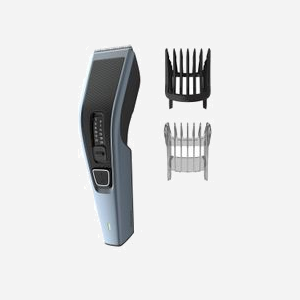 Philips HC3530/15 Tondeuse Cheveux DualCut, Lames Inox 41mm, 13 Longueurs (0.5-23mm), Autonomie 75min, Batterie NiMH, AC/Batterie, Noir/Bleu