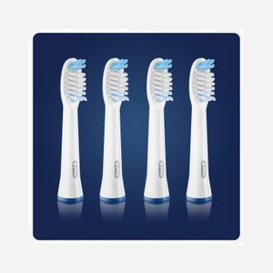 Oral-B Pulsonic Clean - Pack de 4 têtes de brosse à dents blanches - Compatibilité Oral-B Pulsonic - Miniature 4