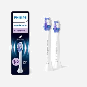 Têtes de brosse Philips Sonicare HX6052/87 (Lot de 2) - Extra Doux - Compatibilité DiamondClean et séries - Remplacement 3 mois - Miniature 1