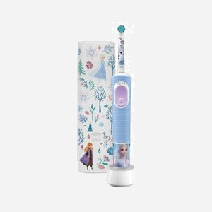 Oral-B Pro Kids Brosse à dents Enfant Rotative Oscillante Batterie intégrée Minuteur 2min Mode Pouls Bleu/Blanc avec 1 Brosse et Housse
