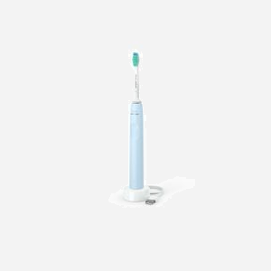 Philips Sonicare 2100 Series HX3651/12 Brosse à dents électrique à ultrasons, 1 tête, batterie Li-Ion intégrée, minuteur 2 min/4x30 sec, mode doux, bleu/blanc - Miniature 2