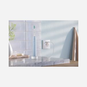 Philips Sonicare 2100 Series HX3651/12 Brosse à dents électrique à ultrasons, 1 tête, batterie Li-Ion intégrée, minuteur 2 min/4x30 sec, mode doux, bleu/blanc - Miniature 4