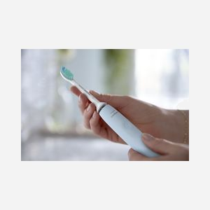 Philips Sonicare 2100 Series HX3651/12 Brosse à dents électrique à ultrasons, 1 tête, batterie Li-Ion intégrée, minuteur 2 min/4x30 sec, mode doux, bleu/blanc - Miniature 5