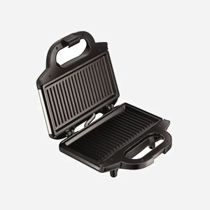 Tefal SM157236 : Gaufrier et Croque-Monsieur 700W Noir/Acier Inox, Plaques 230x130mm, Revêtement Anti-Adhésif, Thermostat, Sécurité Surchauffe - Miniature 2