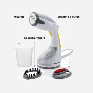 Ariete Défroisseur Vapeur Portatif 4167/00 Blanc - Réservoir 0.26L, 1200W, Débit vapeur 20g/min, Plat Acier Inoxydable, Câble 2.5m, Certifié CE - Miniature 3