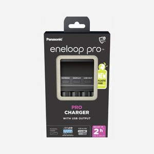 Panasonic Chargeur BQ-CC65 Microprocesseur avec Fonction Refresh et Ecran LCD, Sortie USB pour appareils compatibles USB, Référence 5206500 - Miniature 2