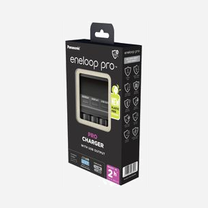 Panasonic Chargeur BQ-CC65 Microprocesseur avec Fonction Refresh et Ecran LCD, Sortie USB pour appareils compatibles USB, Référence 5206500 - Miniature 5