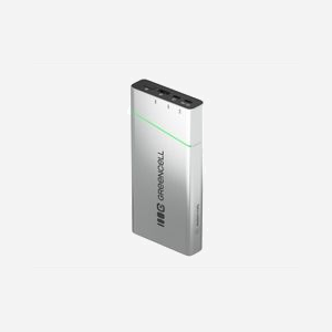 Green Cell PBPLGC20P Power Bank 20800mAh Li-Ion, Aluminium, 1x USB-A & 2x USB-C avec Power Delivery jusqu'à 65W, Recharge USB, Noir/Vert/Gris/Argent - Miniature 4