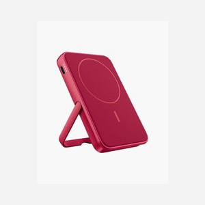 Fresh 'n Rebel 228298 Batterie Externe 5000mAh LiPo Recharge sans Fil Rouge, USB-C 20W, Charge Rapide, Protection Surcharge/Tension, Câble USB-C inclus