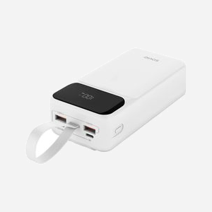 Savio BA-11 Power Bank 3000mAh Li-Ion Blanc, 2x USB Type-C, Port USB Type-A, Charge Rapide 20W/18W/15W, Écran LCD, Protection Surcharge/Surchauffe - Miniature 2
