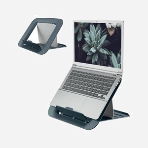 Leitz Ergo Cosy Support Laptop Gris pour écrans 13" à 17" (33-43.2cm), Dimensions 247x312x50mm, Poids 380g, Référence 64260089