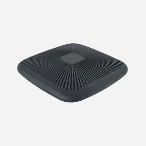 Leitz Coussin d'équilibre 65390089 Gris 360x360x55mm - Dispositif proprioceptif pour exercices d'équilibre - Dimensions 360mm x 360mm x 55mm - Poids 1.24kg