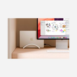 Twelve South BookArc Flex TS-2263 Support Moniteur Autonome Aluminium Blanc 93x214x55mm 240g Compatible 1 écran avec pieds blancs - Miniature 3