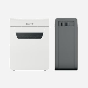 Leitz 80940000 Destructeur Micro-Broyage P-5 4 Feuilles 14L (351x204x355mm, 4.8kg) Gris/Blanc avec Anti-Bourrage et Indicateur de Corbeille Pleine - Miniature 4