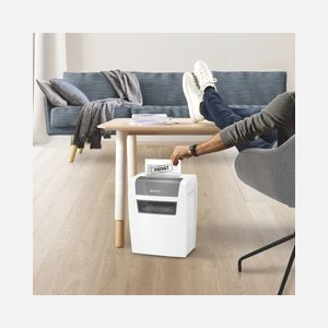Leitz Destructeur Papier 80340000 Blanc - Coupe Particules 7 Feuilles, Fente 22cm, Panier 15L, 70dB, 325x229x343mm, 160W - Miniature 2