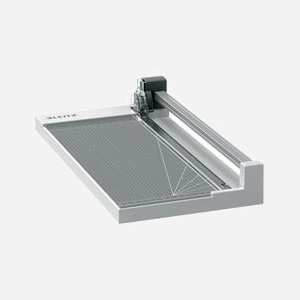 Massicot Leitz 90260000 A4, capacité 10 feuilles, lame acier, échelle de mesure, base plastique anthracite 410x77x209mm, pieds caoutchouc, 630g. - Miniature 1