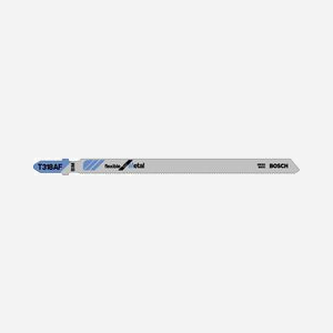 Lames de scie sauteuse Bimétal Bosch 2-608-634-241 - 5 pièces, pas 1.1mm, longueur 13.2cm - Pour Epoxy, Fibre de verre, Tuyaux et plaques métalliques fines - Miniature 1