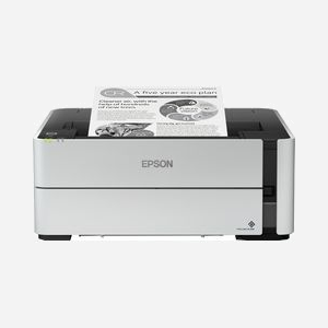 Epson EcoTank M1180 - Imprimante Jet d'Encre Monochrome A4 - 1200x2400 DPI - Recto-Verso - Wifi - Ethernet - Réservoir d'Encre - 20000 pages/mois