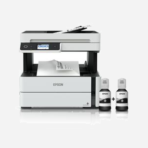 Epson EcoTank M3170 : Imprimante Jet d'encre Mono A4, 1200x2400 DPI, 39ppm, Recto-Verso Auto, Scanner 1200x2400 DPI, Fax Couleur, Wifi, Ethernet - Miniature 2