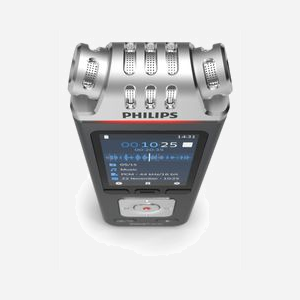 Philips Voice Tracer DVT7110/00 Dictaphone Numérique 8Go, Enregistrement 24bit/96kHz, 3 Micros, Support DSLR, USB-C, Autonomie 36h, Compatible microSD, Windows/macOS/Linux/Android/iOS - Miniature 4