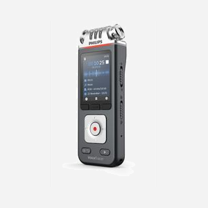 Philips VoiceTracer DVT6115 Noir/Gris : Enregistreur vocal numérique, 50-20000 Hz, USB 2.0, sortie casque, 130x130x18mm, 108g, Windows/macOS/Linux - Miniature 3