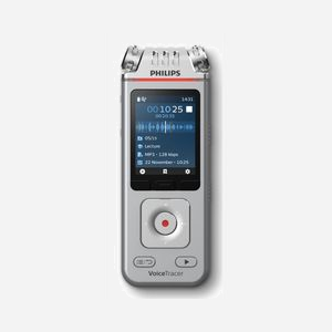 Philips DVT4115 Enregistreur Vocal Numérique : LCD 2", 8Go, MP3/WAV, Micro SD, USB-C, Batterie Li-Po 1000mAh, 36h, Compatible Windows/macOS/Linux/Android