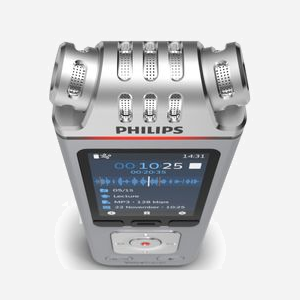 Philips DVT4115 Enregistreur Vocal Numérique : LCD 2", 8Go, MP3/WAV, Micro SD, USB-C, Batterie Li-Po 1000mAh, 36h, Compatible Windows/macOS/Linux/Android - Miniature 5