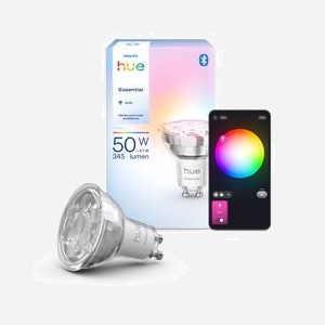 Philips Hue White and Color Ambiance GU10 Spot Connecté Essential 4.7W 345lm Bluetooth/Zigbee 2200-6500K 16M Couleurs, Compatible HomeKit Alexa Google Assistant - Miniature 3