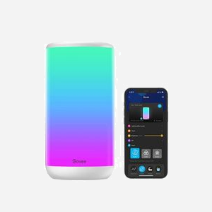 Govee Aura Lampe de Table Intelligente Wi-Fi H60523D1-OF-EU, 350lm, 2200-6500K, 16M couleurs, Secteur 100-240V, Alexa & Google Assistant - Miniature 3