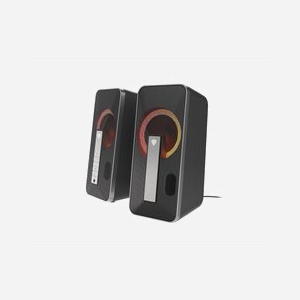 GENESIS Helium 100 BT RGB Enceintes PC 2.0 10W RMS Bluetooth 5.0 Noires & Argentées, connectique filaire & sans fil, Port casque 3.5mm - Miniature 2